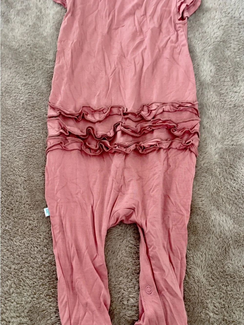 Posh Peanut Ruffle Rompers - Picture 4 of 8